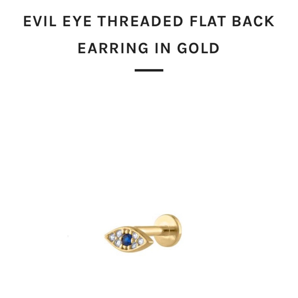 Mason Miru Evil Eye 14ct Gold Plated Earrings